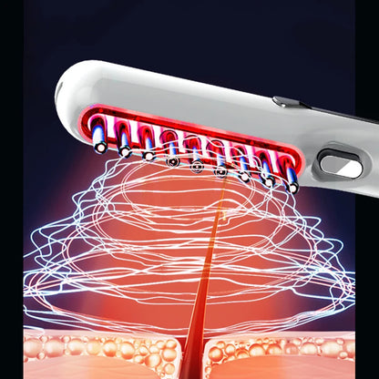 LED Red Light Therapy Electric Massage Comb Hair Growth Applicator Anti-Hair Loss Head Massage Hair Brush Scalp Treatment